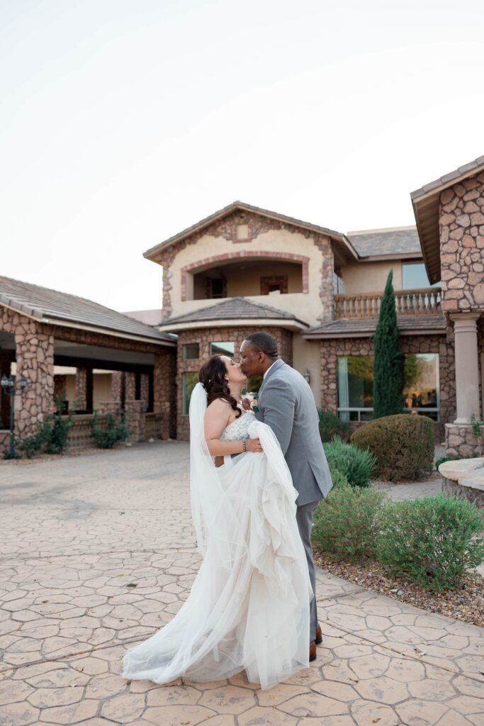 Bride and groom Photos at The North Villa At Superstition Manor wedding venue in Mesa, Arizona